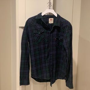 Levi’s Flannel Plaid Long Sleeve